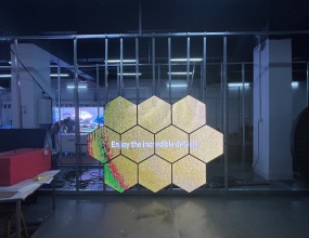 室內(nèi)/戶外，六邊形LED顯示屏，菱形LED顯示屏廠家